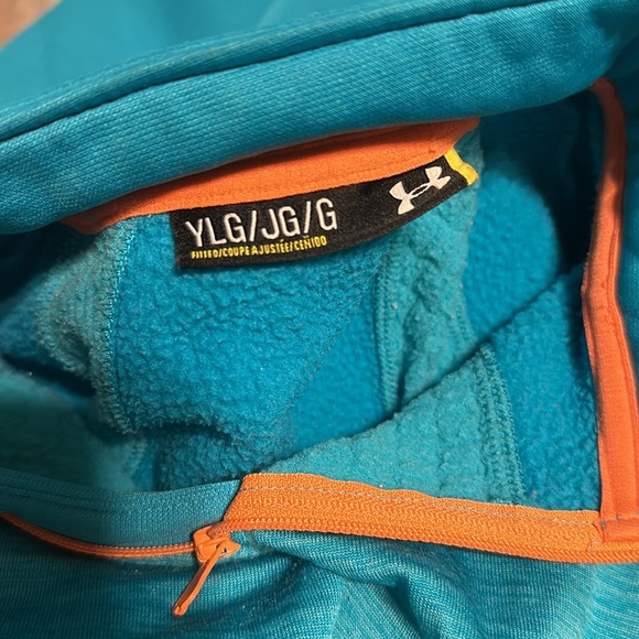 Girls Under Armour pullover zip size YLG - Picture 3 of 3